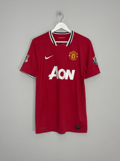 2011/12 MANCHESTER UNITED CLEVERLEY #23 HOME SHIRT (L) NIKE