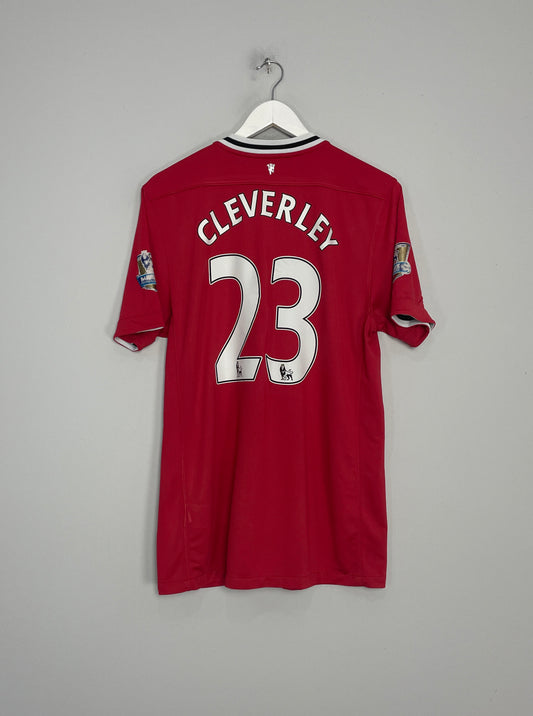 2011/12 MANCHESTER UNITED CLEVERLEY #23 HOME SHIRT (L) NIKE