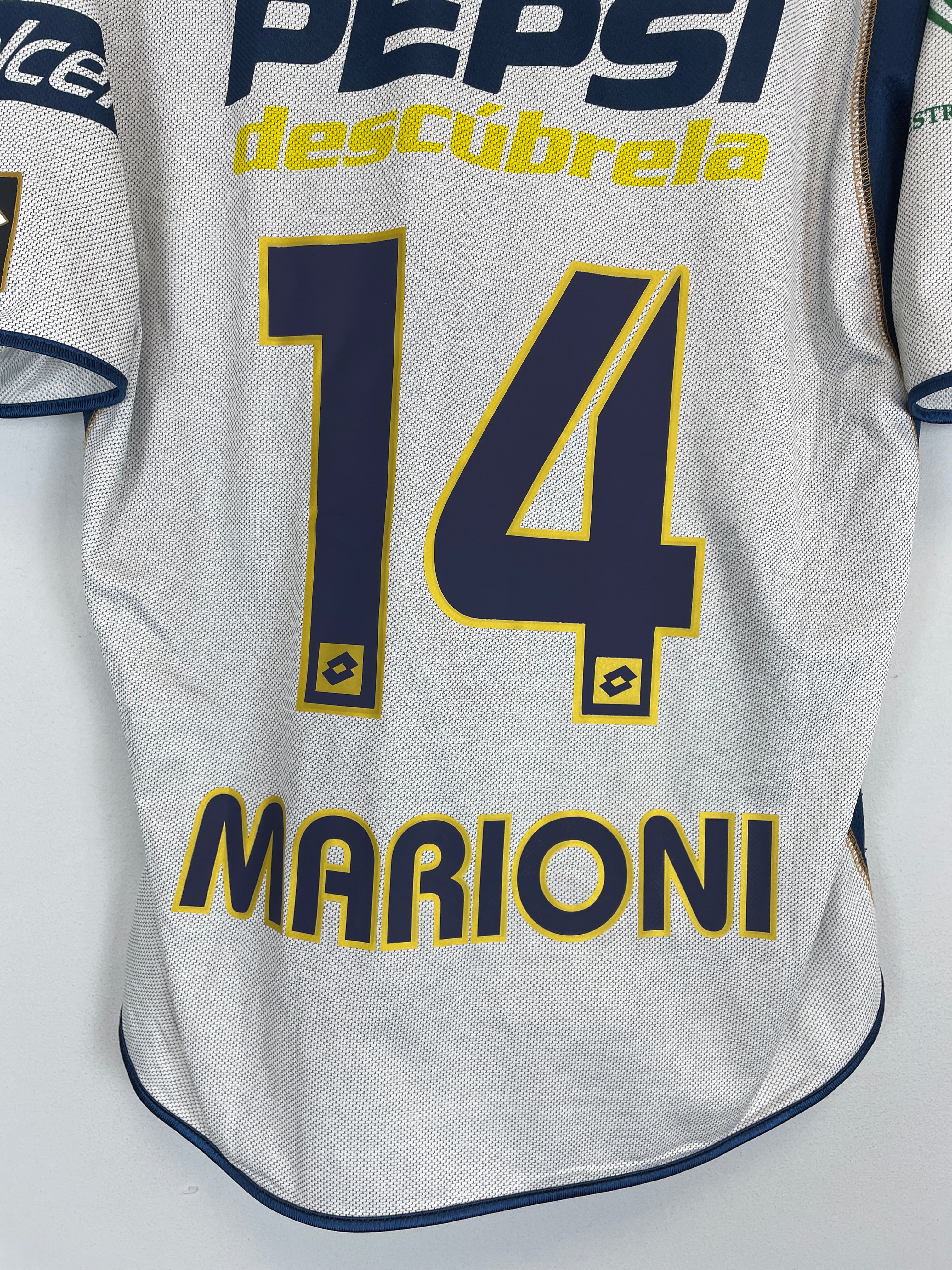 Shop 2004/05 UNAM PUMAS MARIONI #14 HOME SHIRT (XL) LOTTO, classic football shirts, vintage football shirts & retro soccer jerseys at Cult Kits