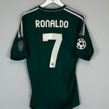 Shop 2012/13 REAL MADRID RONALDO #7 C/L THIRD SHIRT (M) ADIDAS, classic football shirts, vintage football shirts & retro soccer jerseys at Cult Kits