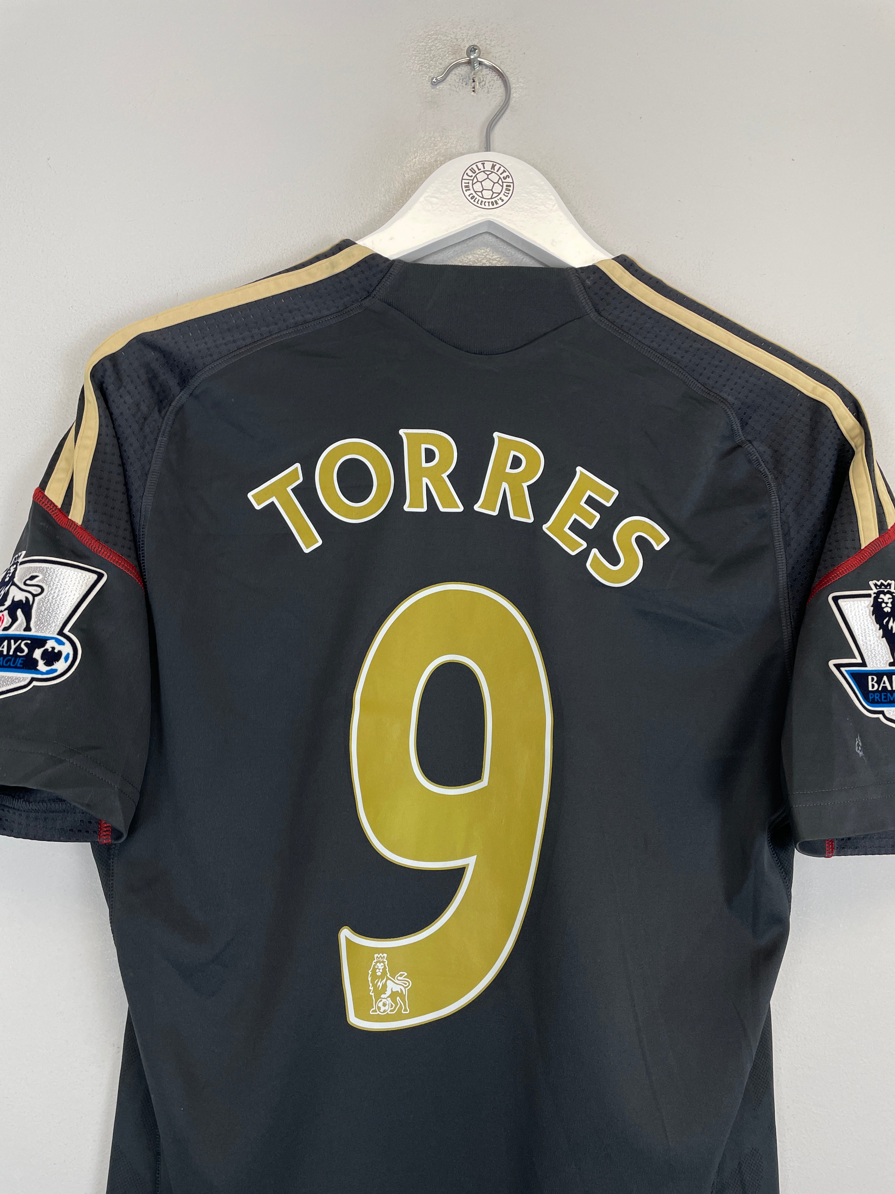 Shop 2009/10 LIVERPOOL TORRES #9 AWAY SHIRT (M) ADIDAS, classic football shirts, vintage football shirts & retro soccer jerseys at Cult Kits