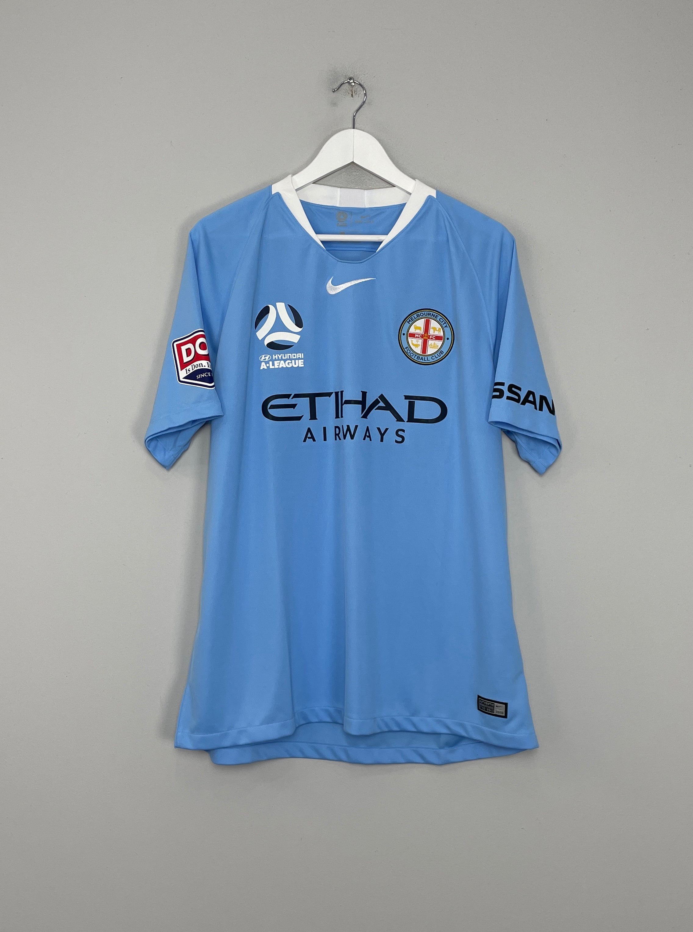 Shop 2018/19 MELBOURNE CITY HOME SHIRT (XL) NIKE, classic football shirts, vintage football shirts & retro soccer jerseys at Cult Kits