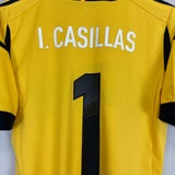 Shop 2012/13 SPAIN CASILLAS #1 GK SHIRT (M) ADIDAS, classic football shirts, vintage football shirts & retro soccer jerseys at Cult Kits