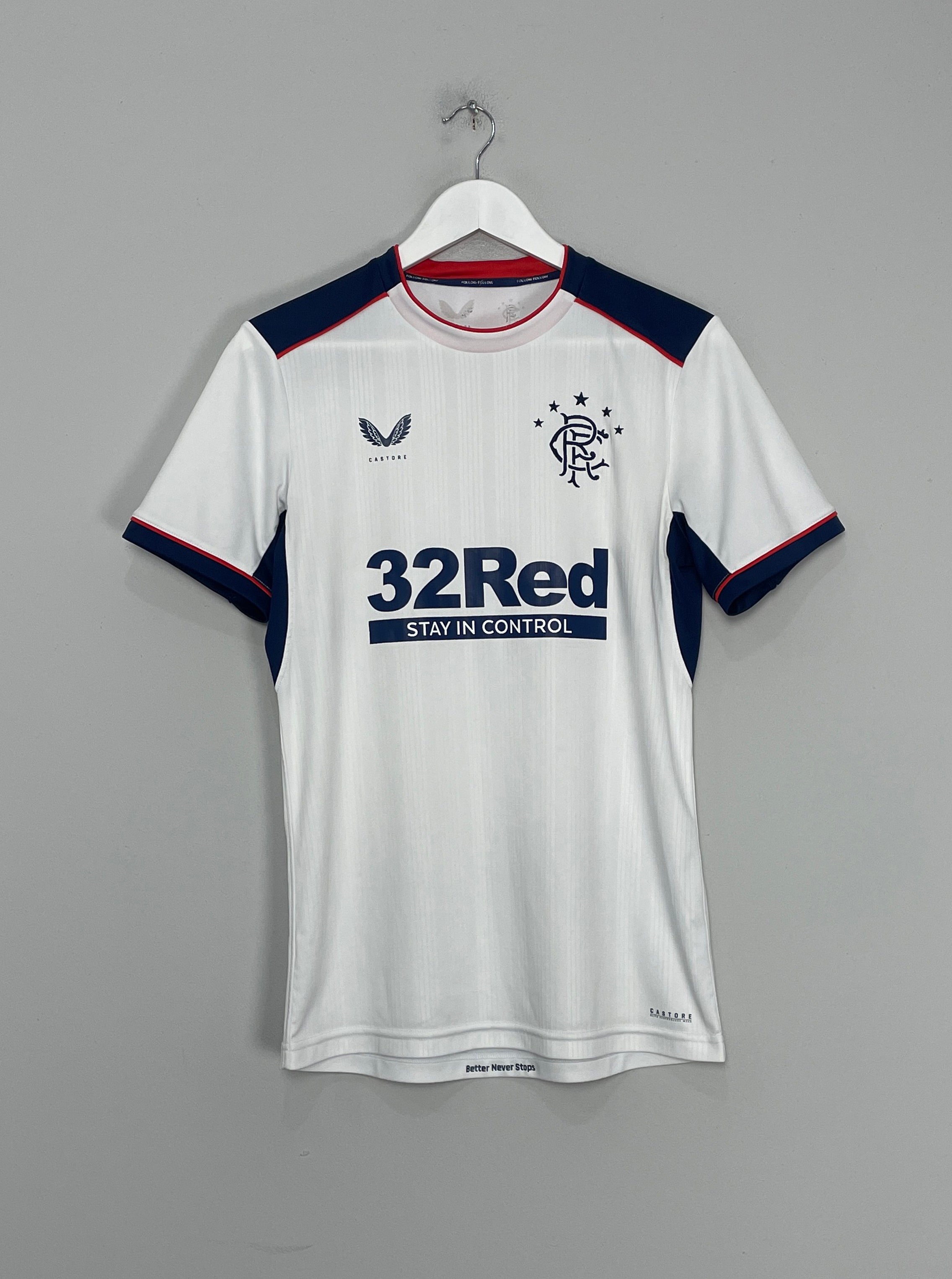 Shop 2020/21 RANGERS AWAY SHIRT (S) CASTORE, classic football shirts, vintage football shirts & retro soccer jerseys at Cult Kits