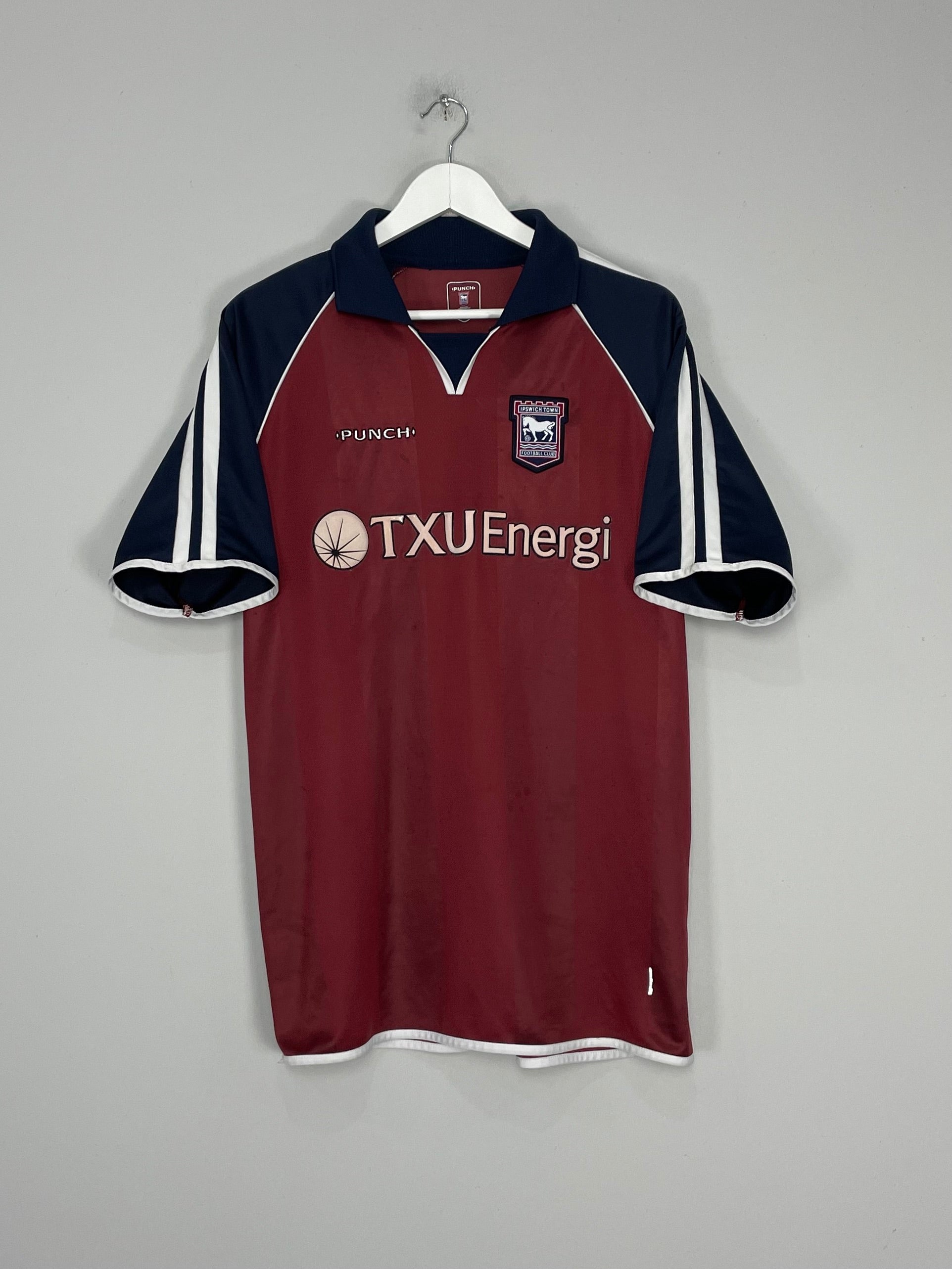 2002/04 IPSWICH TOWN AWAY SHIRT (L) PUNCH