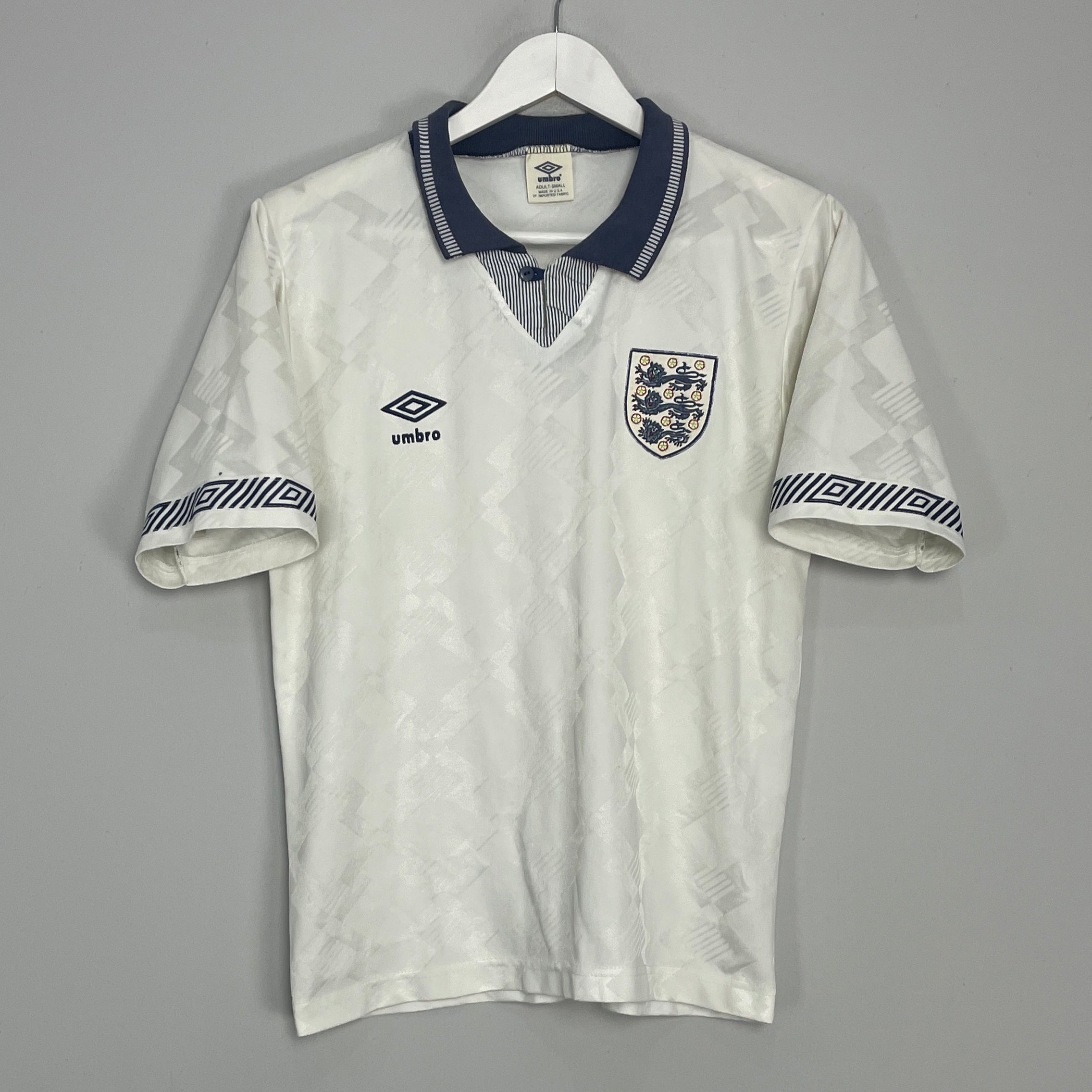 Shop 1990/92 ENGLAND HOME SHIRT (S) UMBRO, classic football shirts, vintage football shirts & retro soccer jerseys at Cult Kits