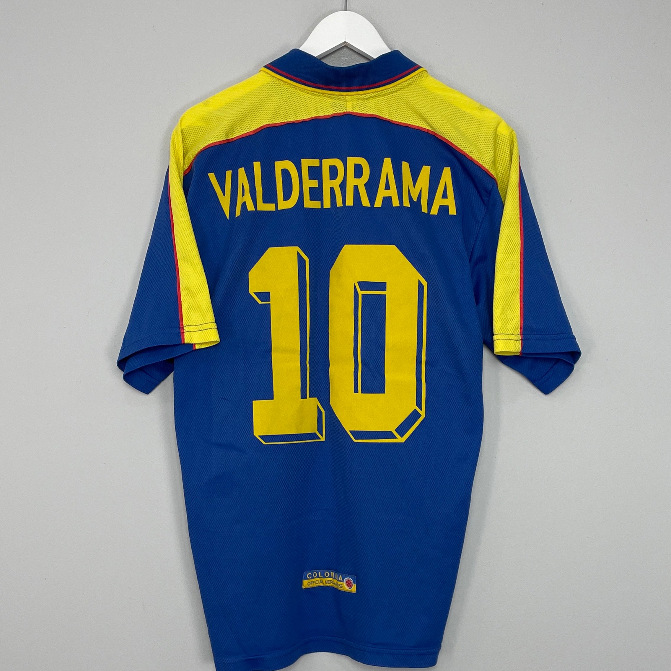 Shop 1998/01 COLOMBIA VALDERRAMA #10 AWAY SHIRT (XL) REEBOK, classic football shirts, vintage football shirts & retro soccer jerseys at Cult Kits