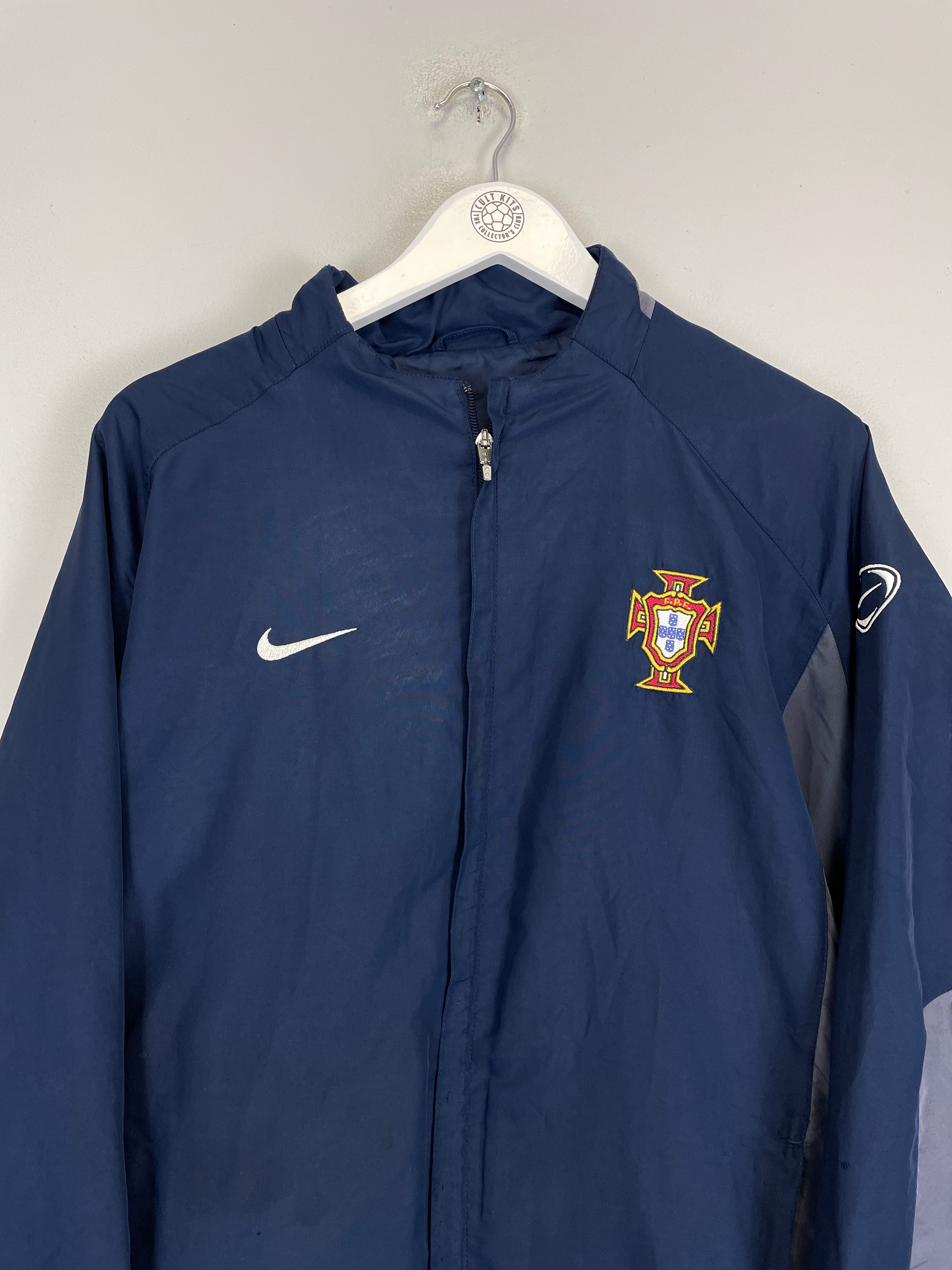 Shop 2002/04 PORTUGAL TRACK JACKET (L) NIKE, classic football shirts, vintage football shirts & retro soccer jerseys at Cult Kits