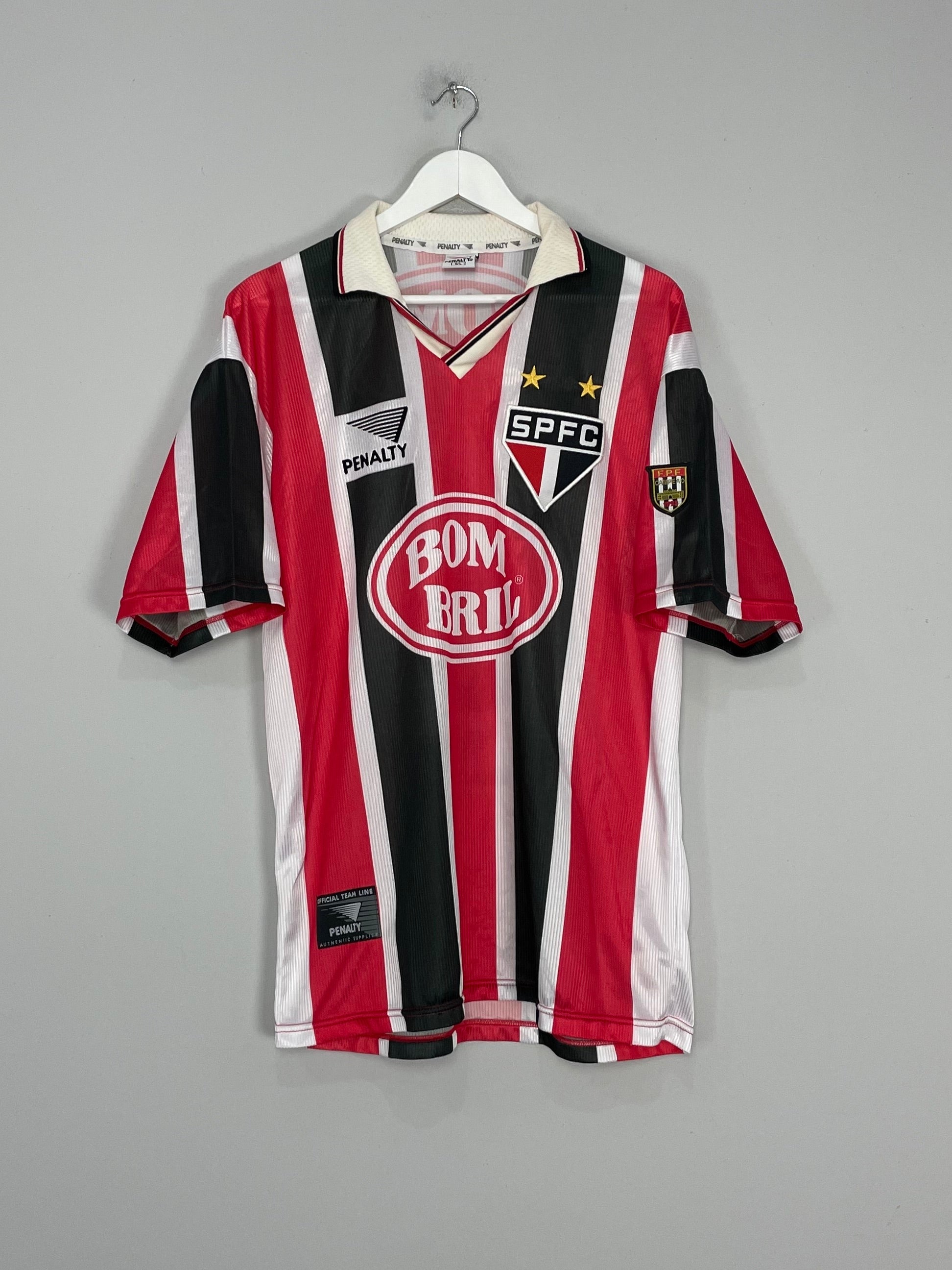 Shop 1997/99 SAO PAULO #6 AWAY SHIRT (L) PENALTY, classic football shirts, vintage football shirts & retro soccer jerseys at Cult Kits