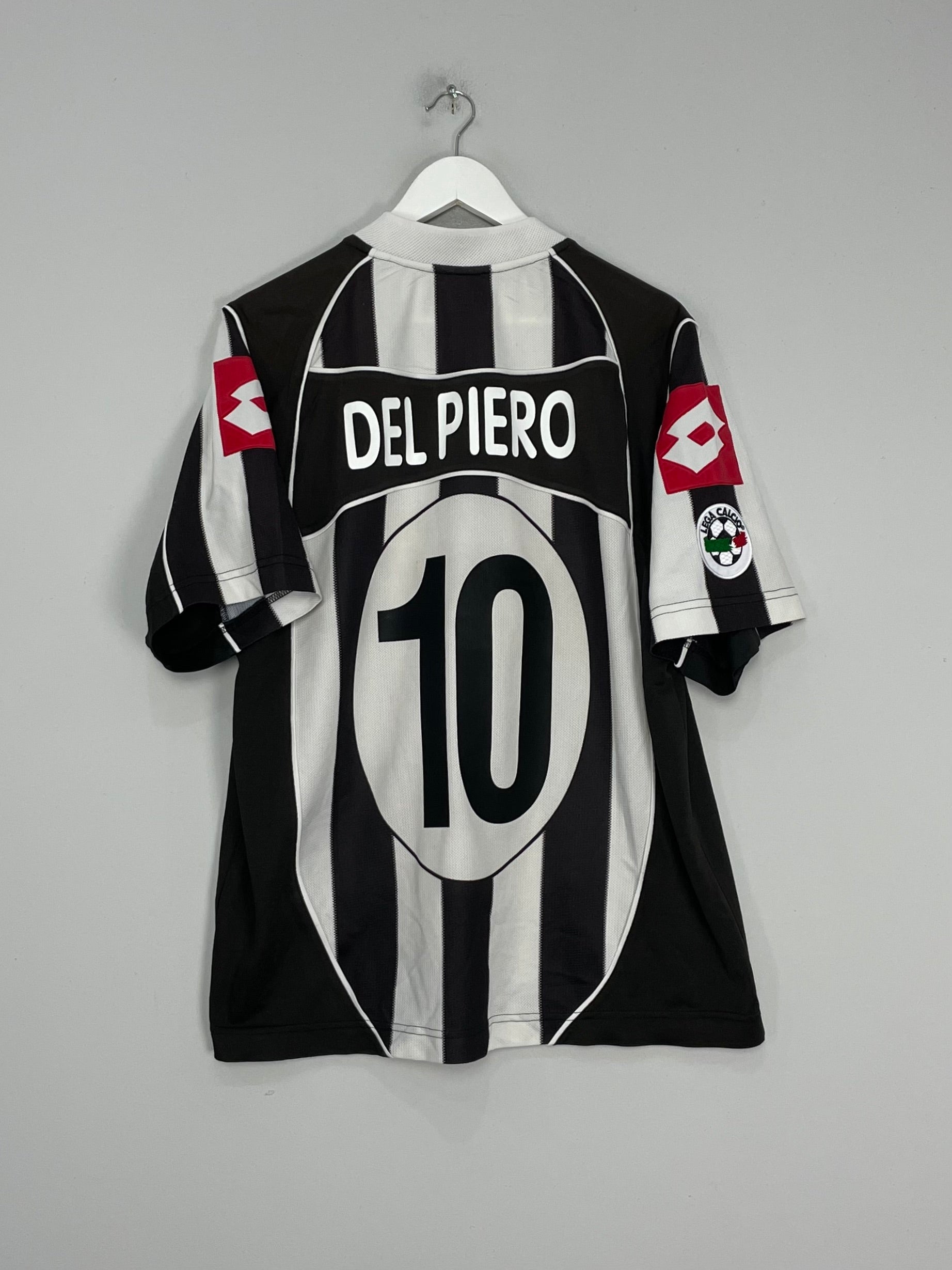 Shop 2002/03 JUVENTUS DEL PIERO #10 HOME SHIRT (L) LOTTO, classic football shirts, vintage football shirts & retro soccer jerseys at Cult Kits