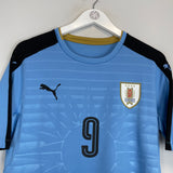 2016/17 URUGUAY SUAREZ #9 *PLAYER ISSUE* HOME SHIRT (XL) PUMA
