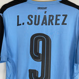 2016/17 URUGUAY SUAREZ #9 *PLAYER ISSUE* HOME SHIRT (XL) PUMA