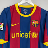 Shop 2010/11 BARCELONA MESSI #10 HOME SHIRT (XL) NIKE, classic football shirts, vintage football shirts & retro soccer jerseys at Cult Kits