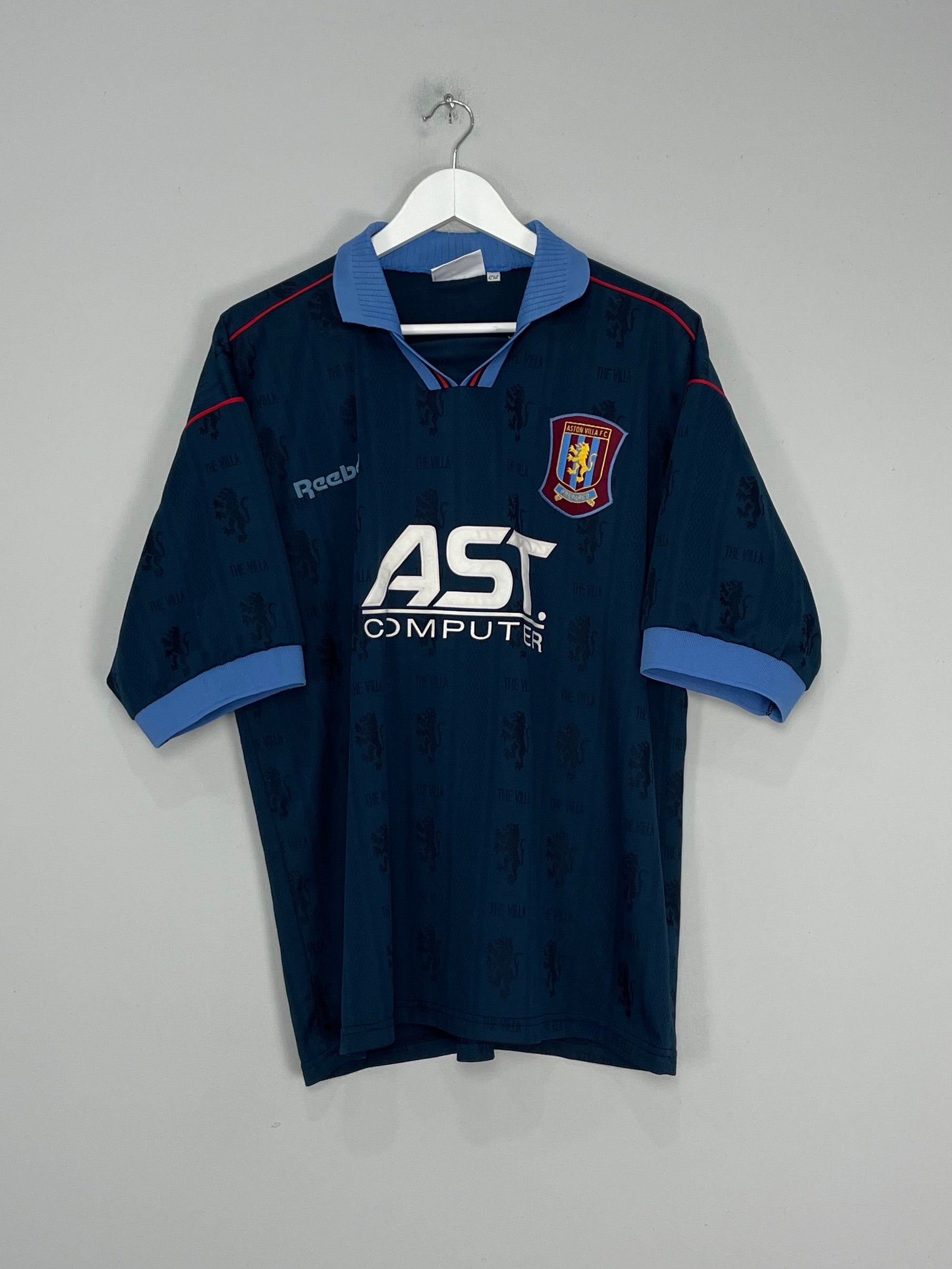 Shop 1995/97 ASTON VILLA AWAY SHIRT (L) REEBOK, classic football shirts, vintage football shirts & retro soccer jerseys at Cult Kits
