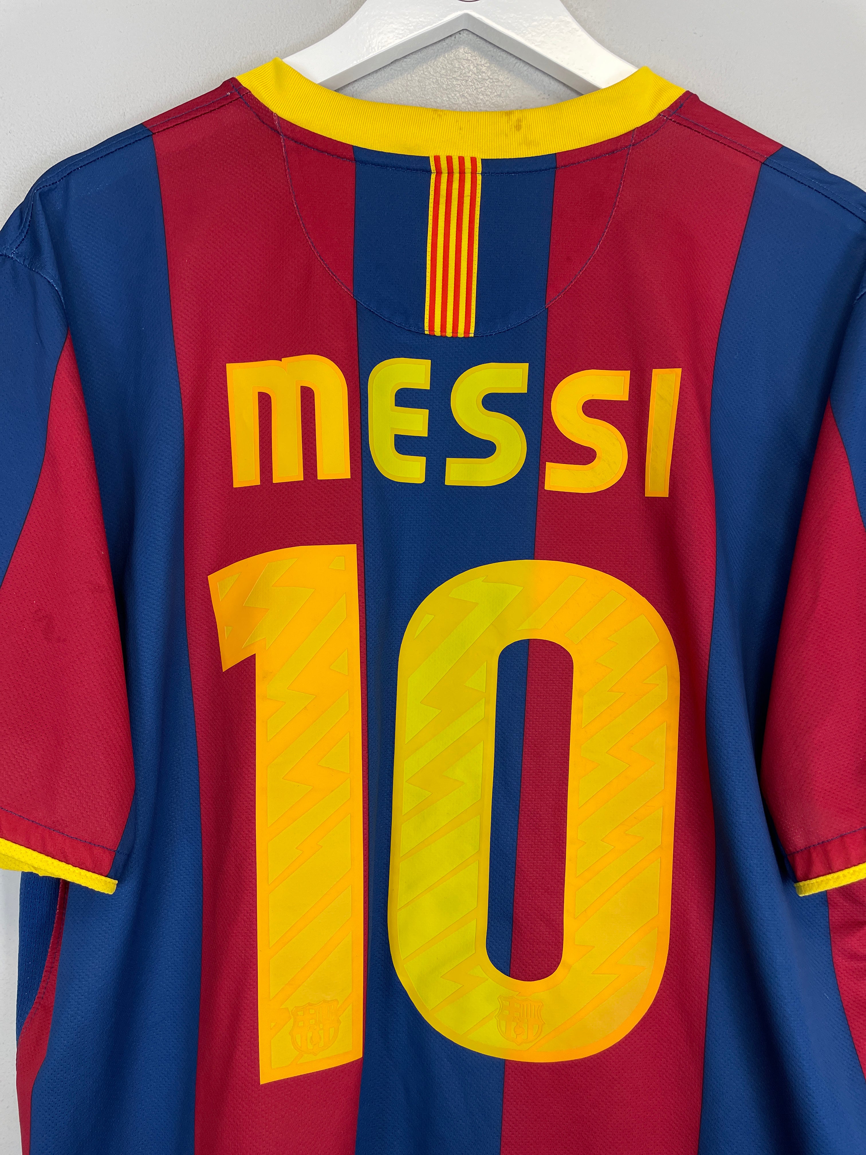 Shop 2010/11 BARCELONA MESSI #10 HOME SHIRT (XL) NIKE, classic football shirts, vintage football shirts & retro soccer jerseys at Cult Kits