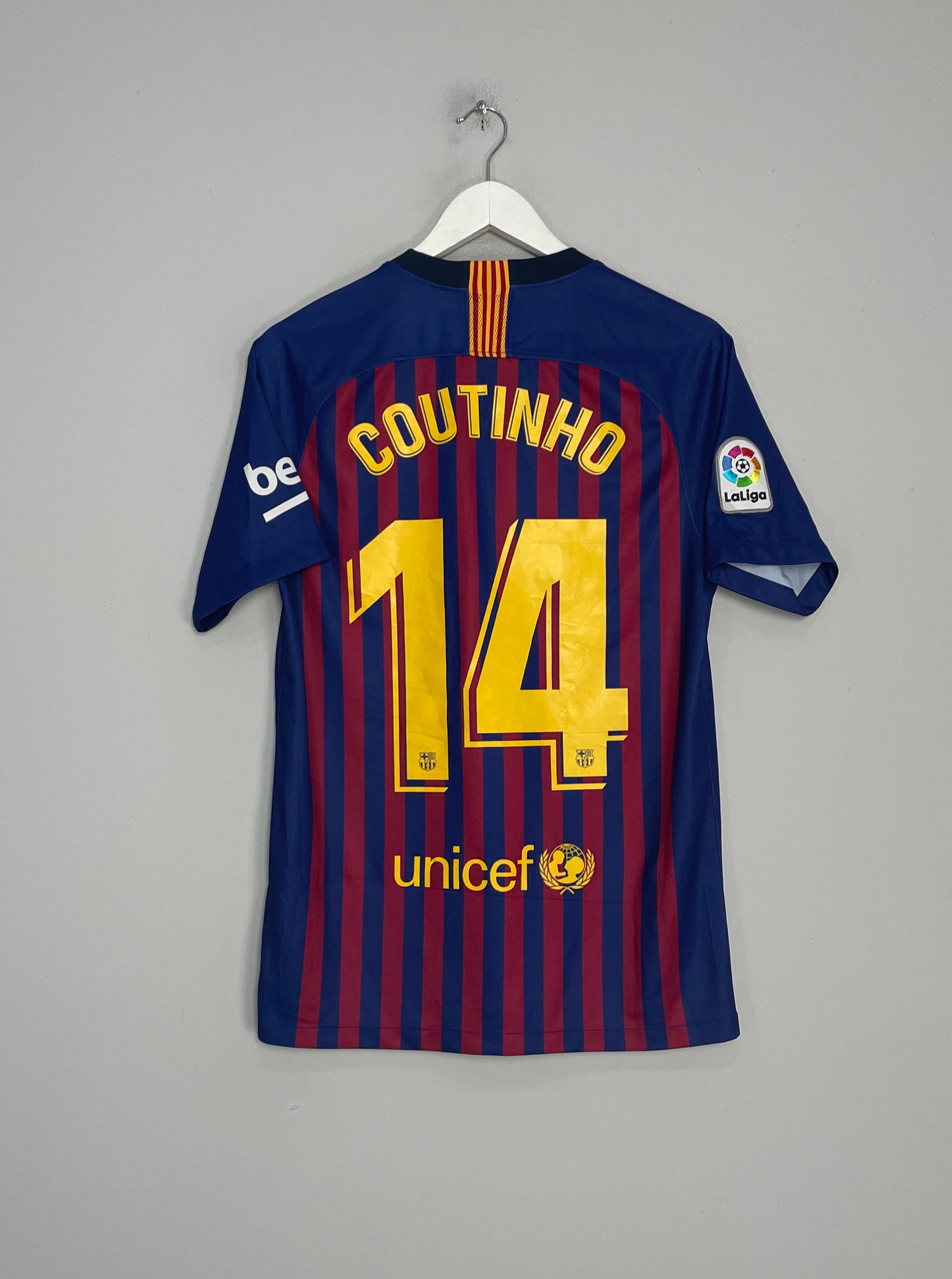 2018/19 BARCELONA COUTINHO #14 HOME SHIRT (S) NIKE