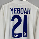 Shop 1995/96 LEEDS UNITED YEBOAH #21 HOME SHIRT (XXL) ASICS, classic football shirts, vintage football shirts & retro soccer jerseys at Cult Kits