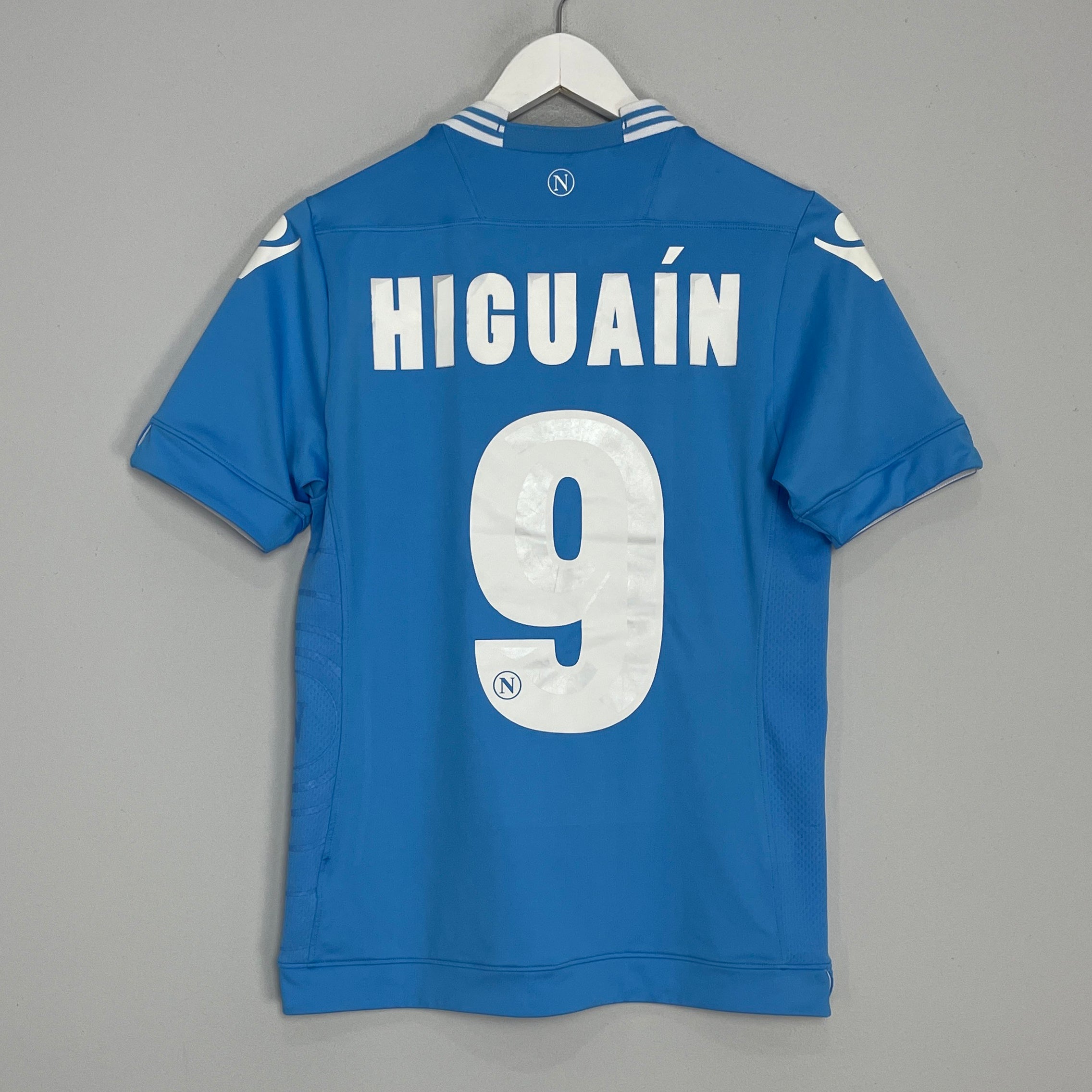 Shop 2013/14 NAPOLI HIGUAIN #9 HOME SHIRT (S) MACRON, classic football shirts, vintage football shirts & retro soccer jerseys at Cult Kits