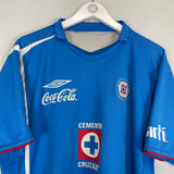 2006/08 CRUZ AZUL HOME SHIRT (L) UMBRO