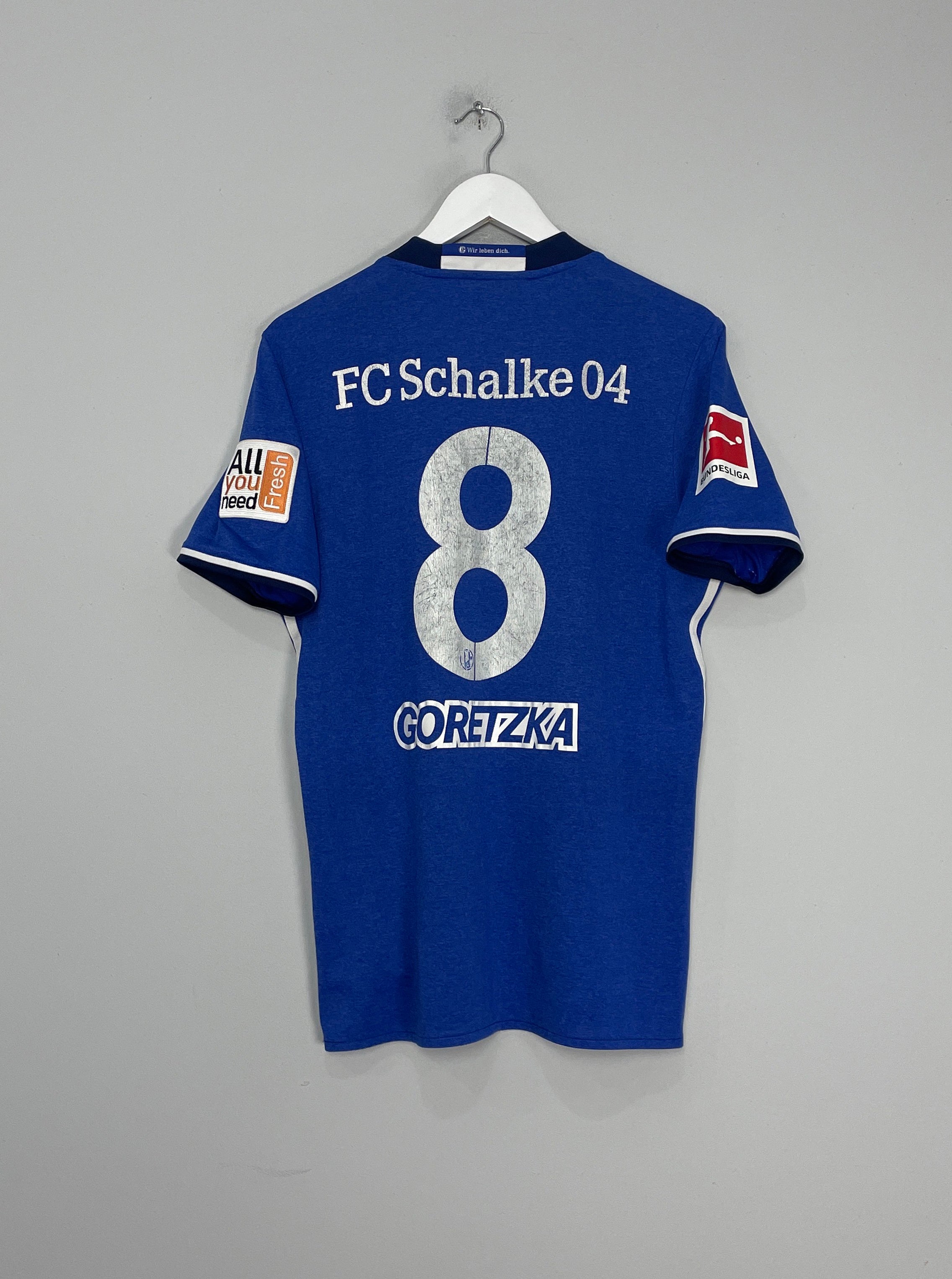2017/18 SCHALKE GORETSKA #8 HOME SHIRT (M) ADIDAS