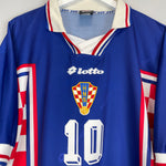 Shop 1998/01 CROATIA BOBAN #10 AWAY SHIRT (XL) LOTTO, classic football shirts, vintage football shirts & retro soccer jerseys at Cult Kits