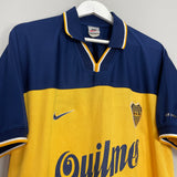 Shop 1998/99 BOCA JUNIORS HOME SHIRT (XL) NIKE, classic football shirts, vintage football shirts & retro soccer jerseys at Cult Kits