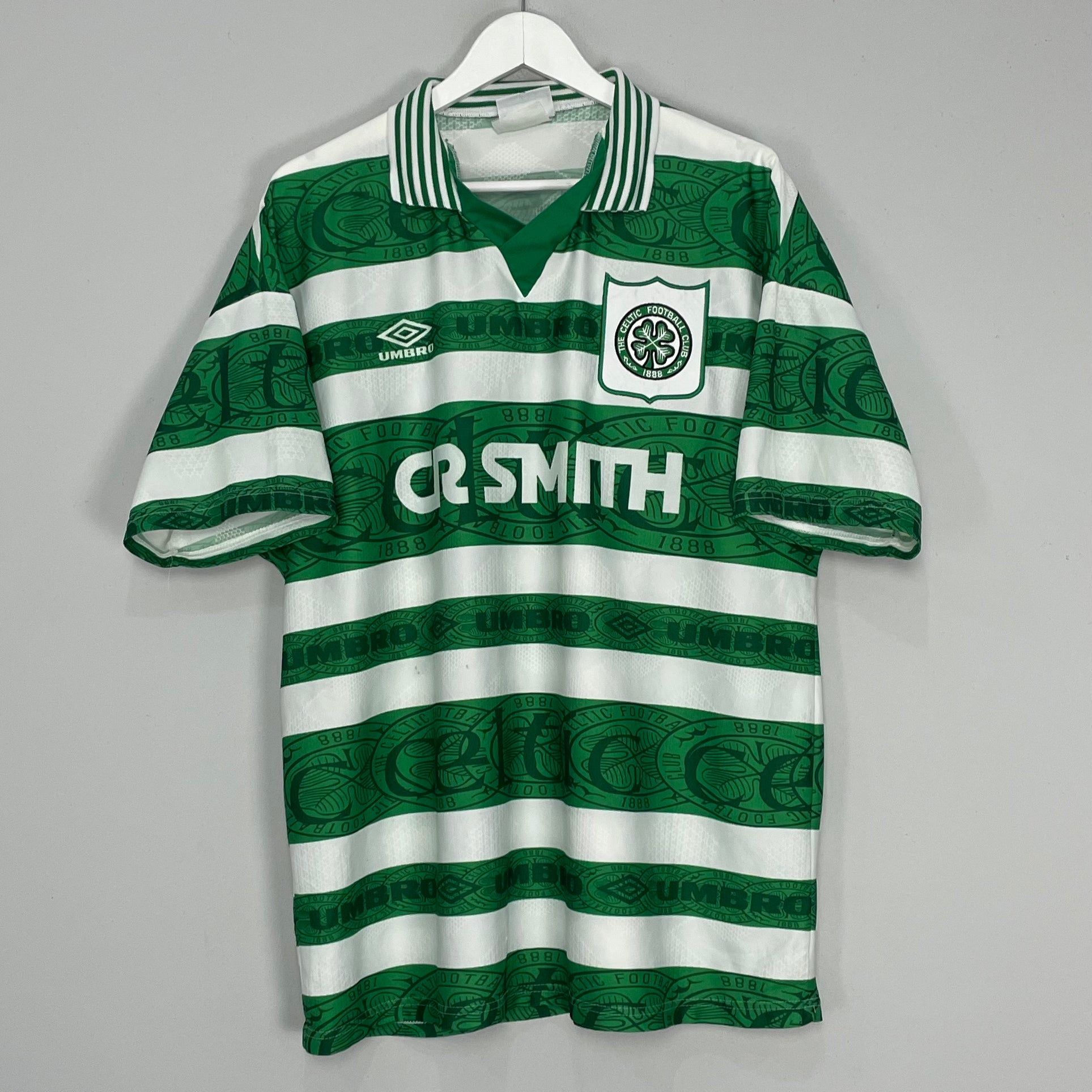 Shop 1995/97 CELTIC HOME SHIRT (XL) UMBRO, classic football shirts, vintage football shirts & retro soccer jerseys at Cult Kits