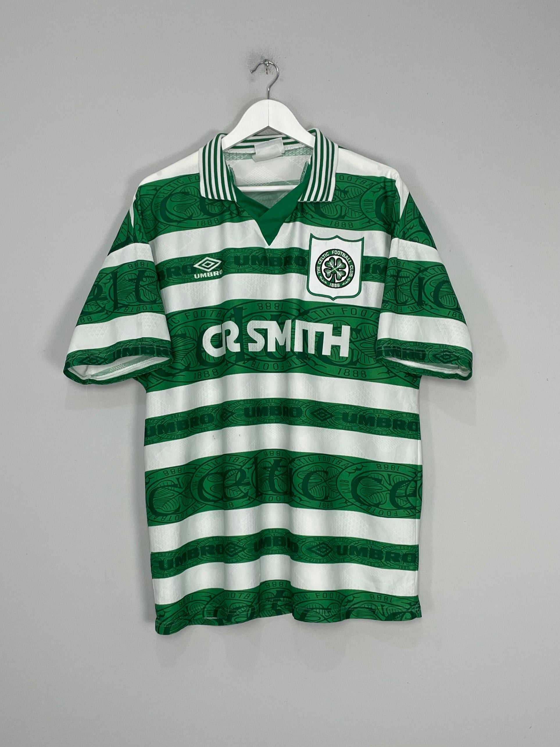 Shop 1995/97 CELTIC HOME SHIRT (XL) UMBRO, classic football shirts, vintage football shirts & retro soccer jerseys at Cult Kits