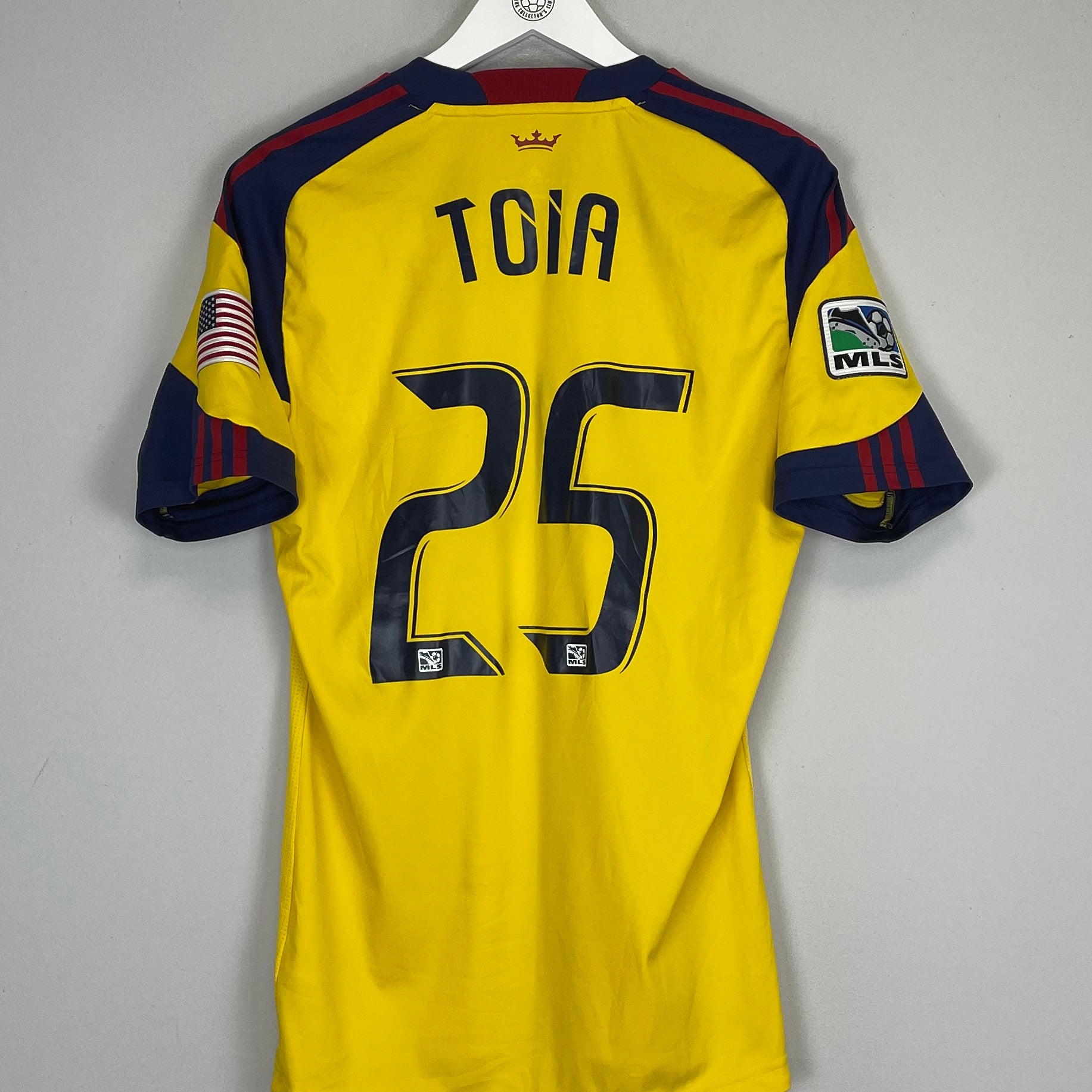 2010 REAL SALT LAKE TOIA #25 *PLAYER ISSUE* THIRD SHIRT (M) ADIDAS