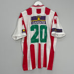 Shop 1997/98 NECAXA #20 HOME SHIRT (M) UMBRO, classic football shirts, vintage football shirts & retro soccer jerseys at Cult Kits