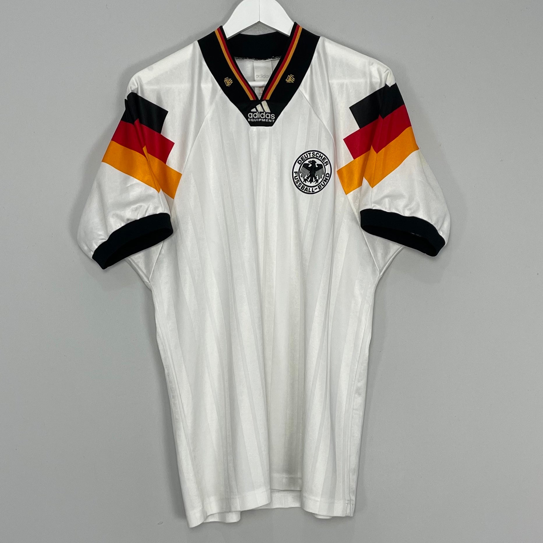 Shop 1992/94 GERMANY HOME SHIRT (L) ADIDAS, classic football shirts, vintage football shirts & retro soccer jerseys at Cult Kits