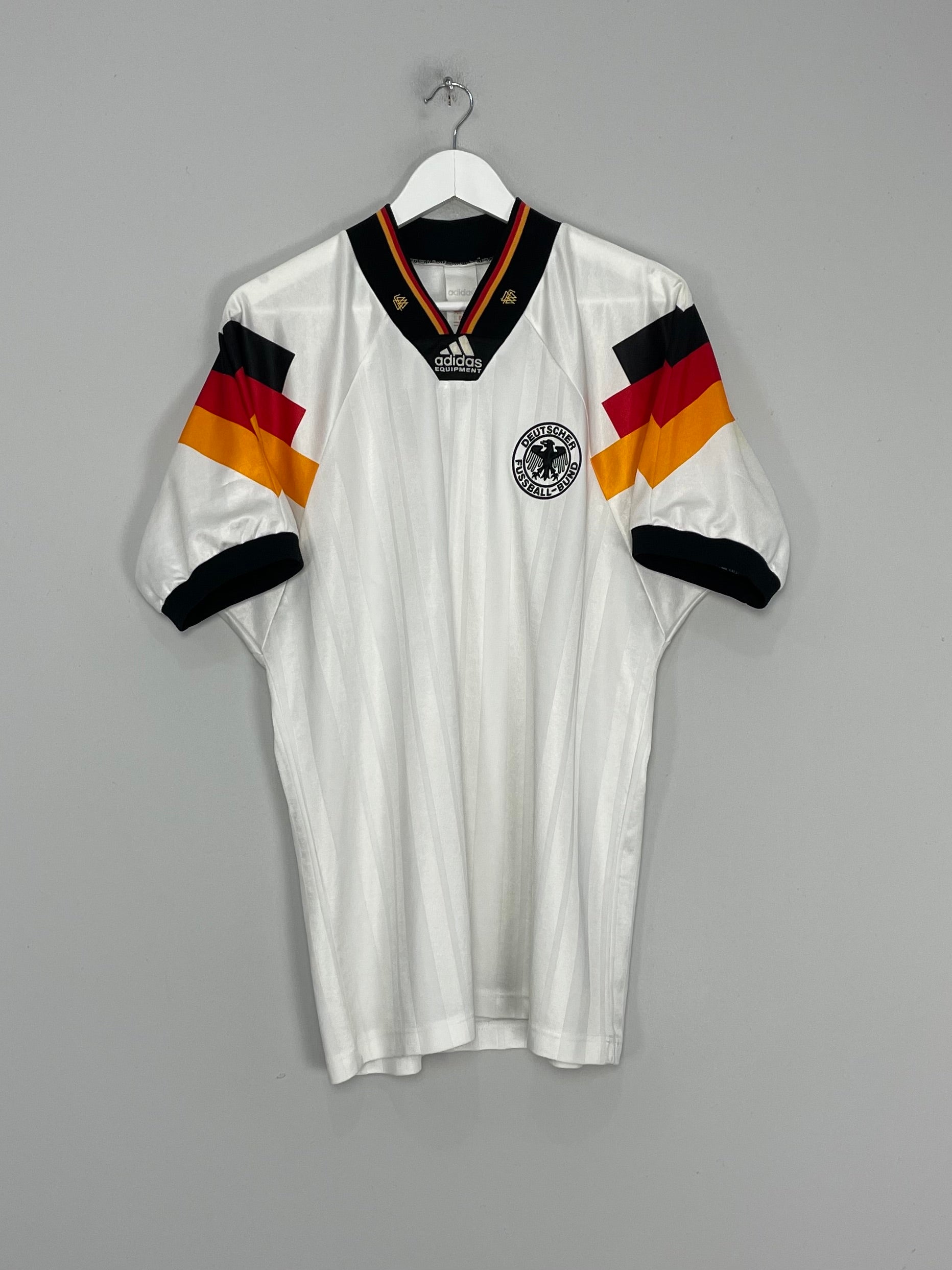 Shop 1992/94 GERMANY HOME SHIRT (L) ADIDAS, classic football shirts, vintage football shirts & retro soccer jerseys at Cult Kits