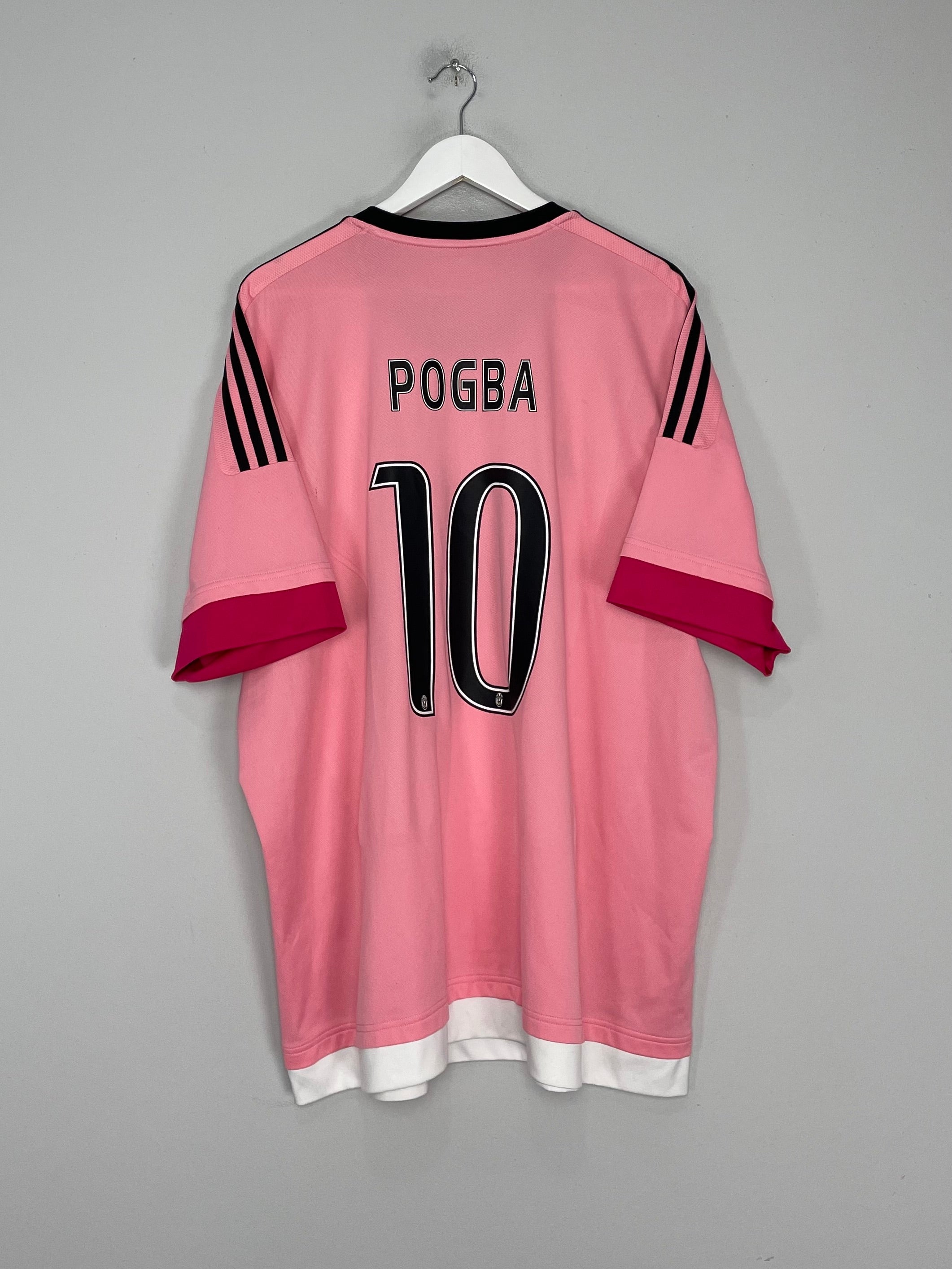 Shop 2015/16 JUVENTUS POGBA #10 AWAY SHIRT (XXXL) ADIDAS, classic football shirts, vintage football shirts & retro soccer jerseys at Cult Kits