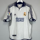 Shop 2000/01 REAL MADRID HOME SHIRT (M) ADIDAS, classic football shirts, vintage football shirts & retro soccer jerseys at Cult Kits