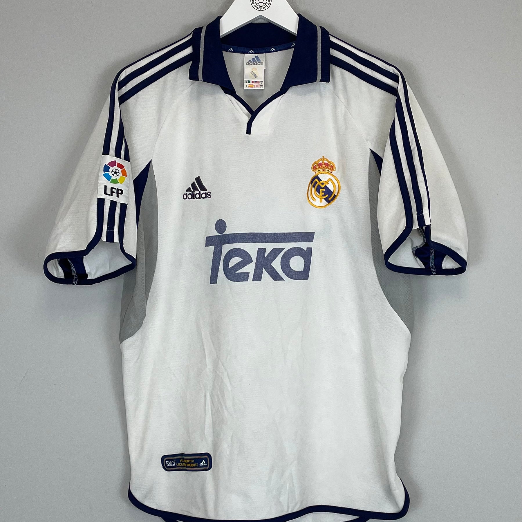Shop 2000/01 REAL MADRID HOME SHIRT (M) ADIDAS, classic football shirts, vintage football shirts & retro soccer jerseys at Cult Kits