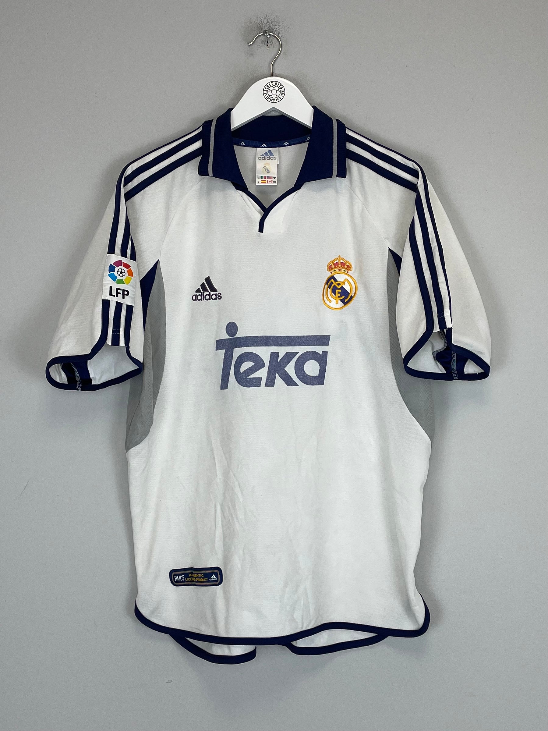 Shop 2000/01 REAL MADRID HOME SHIRT (M) ADIDAS, classic football shirts, vintage football shirts & retro soccer jerseys at Cult Kits