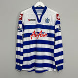 2012/13 QPR DERRY #4 *MATCH ISSUE + SIGNED* L/S HOME SHIRT (L) LOTTO