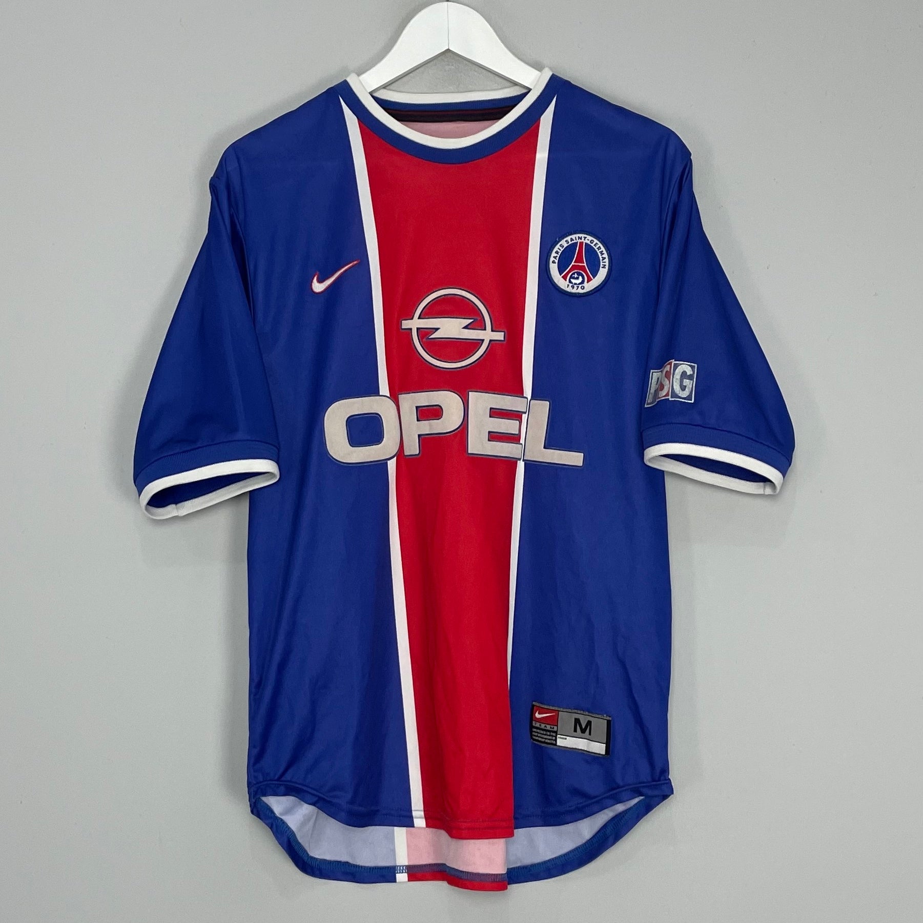 Shop 1999/00 PSG HOME SHIRT (M) NIKE, classic football shirts, vintage football shirts & retro soccer jerseys at Cult Kits