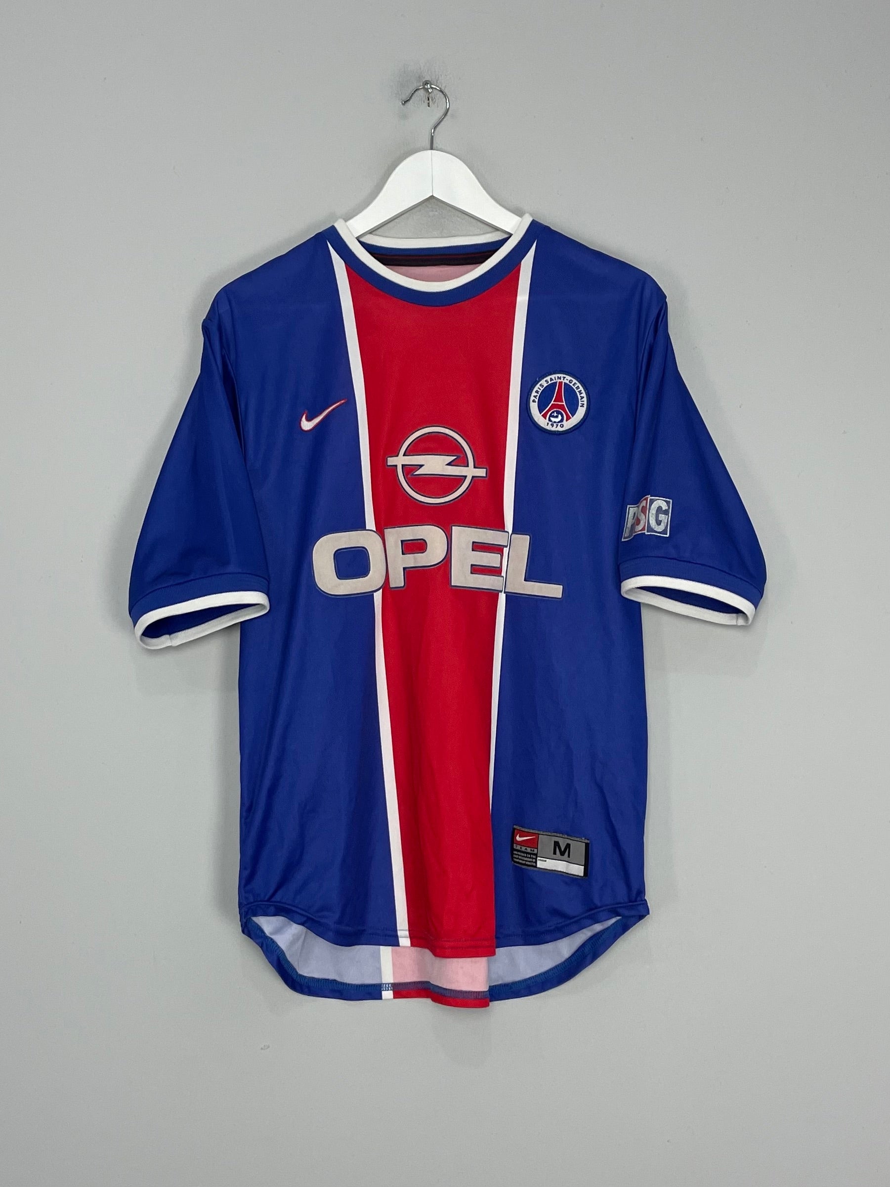 Shop 1999/00 PSG HOME SHIRT (M) NIKE, classic football shirts, vintage football shirts & retro soccer jerseys at Cult Kits