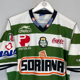 Shop 2003/04 SANTOS LAGUNA HOME SHIRT (M) ATLETICA, classic football shirts, vintage football shirts & retro soccer jerseys at Cult Kits