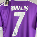 Shop 2016/17 REAL MADRID RONALDO #7 *BNWT* AWAY SHIRT (M) ADIDAS, classic football shirts, vintage football shirts & retro soccer jerseys at Cult Kits