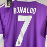 Shop 2016/17 REAL MADRID RONALDO #7 *BNWT* AWAY SHIRT (M) ADIDAS, classic football shirts, vintage football shirts & retro soccer jerseys at Cult Kits