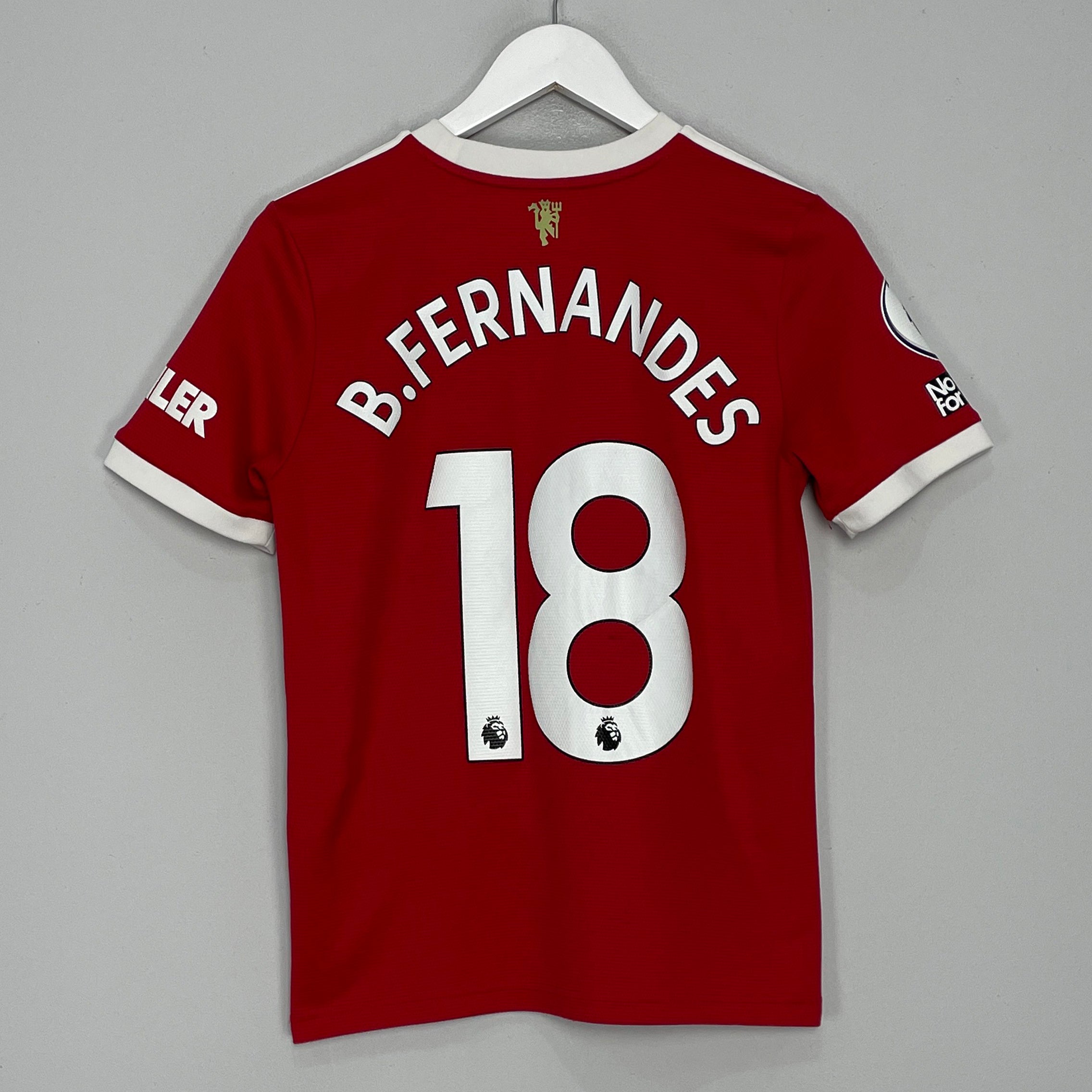 Shop 2021/22 MANCHESTER UNITED B.FERNANDES #18 HOME SHIRT (L.KIDS) ADIDAS, classic football shirts, vintage football shirts & retro soccer jerseys at Cult Kits