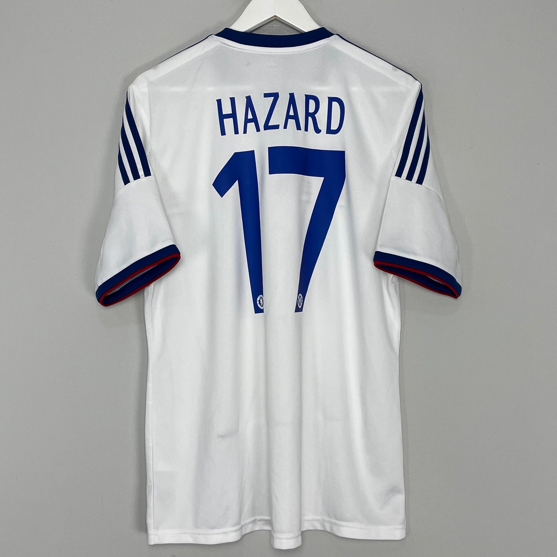 Shop 2013/14 CHELSEA HAZARD #17 AWAY SHIRT (L) ADIDAS, classic football shirts, vintage football shirts & retro soccer jerseys at Cult Kits