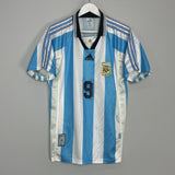 1998/99 ARGENTINA BATISTUTA #9 HOME SHIRT (L) ADIDAS