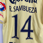 Shop 2014/15 CLUB AMERICA SAMBUEZA #14 HOME SHIRT (XL) NIKE, classic football shirts, vintage football shirts & retro soccer jerseys at Cult Kits