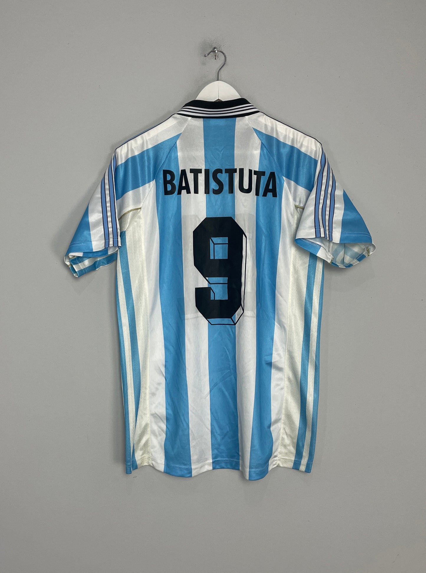 1998/99 ARGENTINA BATISTUTA #9 HOME SHIRT (L) ADIDAS
