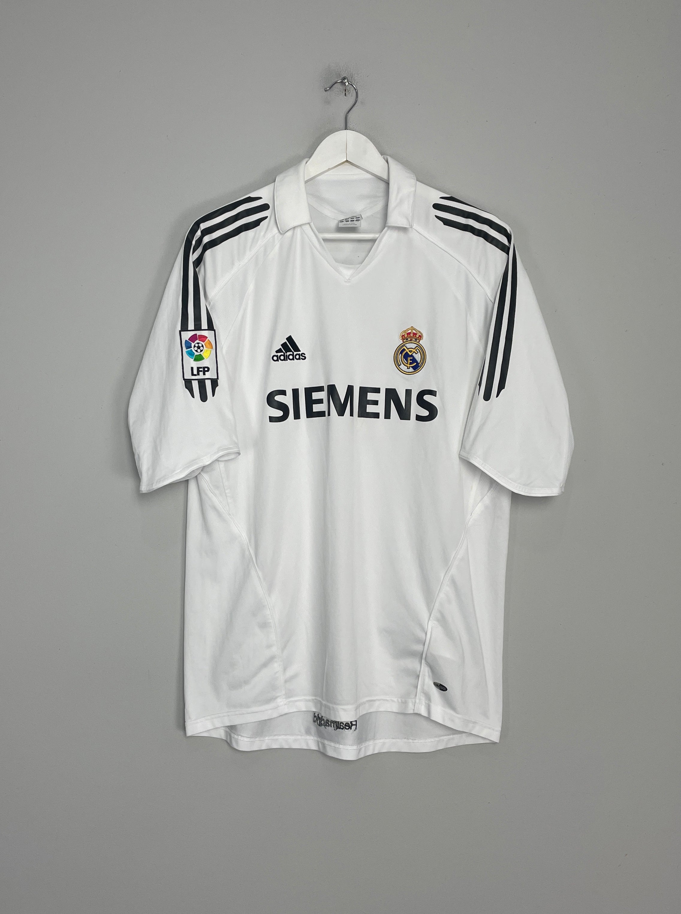 Shop 2005/06 REAL MADRID RAUL #7 HOME SHIRT (L) ADIDAS, classic football shirts, vintage football shirts & retro soccer jerseys at Cult Kits