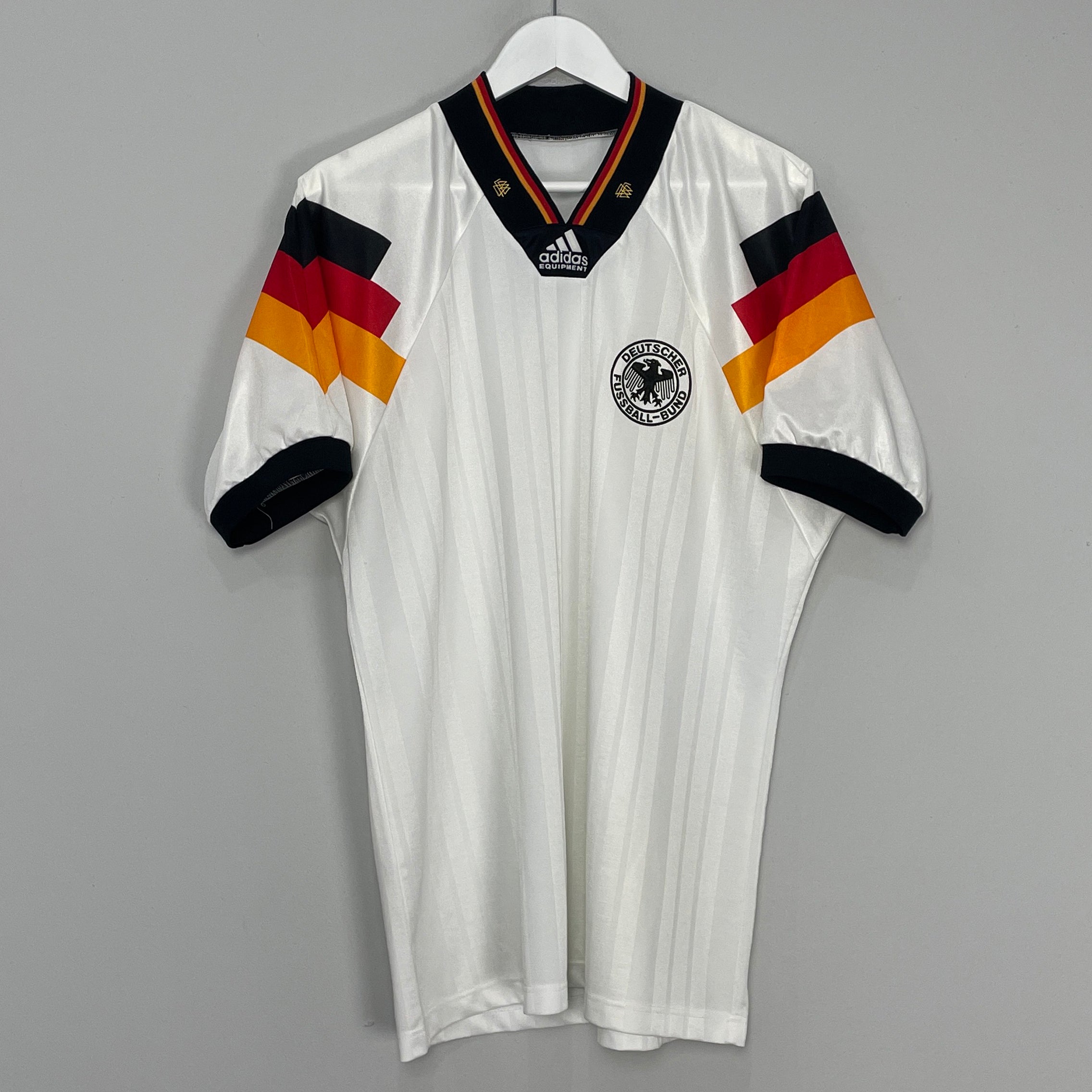 Shop 1992/94 GERMANY HOME SHIRT (L) ADIDAS, classic football shirts, vintage football shirts & retro soccer jerseys at Cult Kits