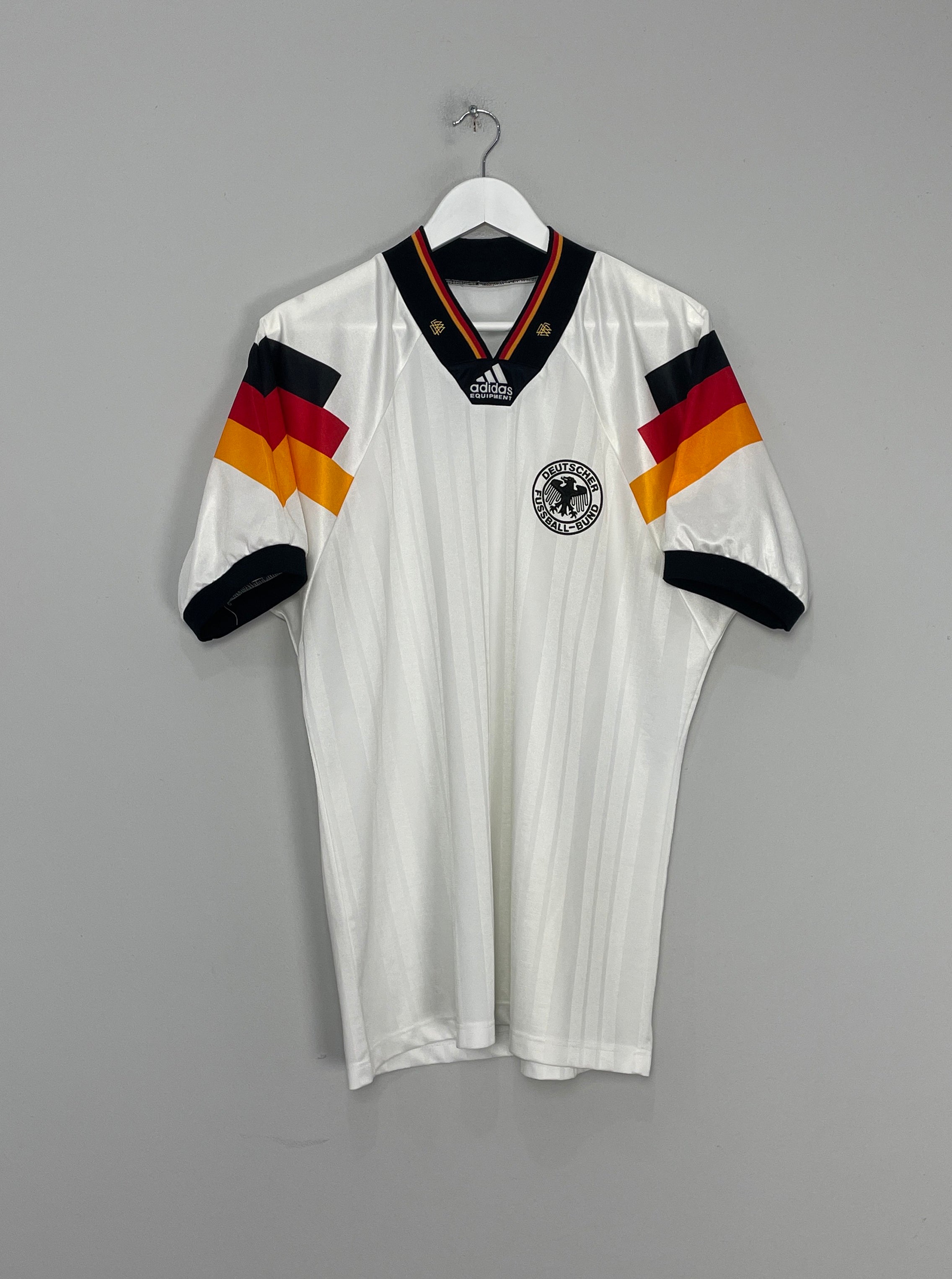 Shop 1992/94 GERMANY HOME SHIRT (L) ADIDAS, classic football shirts, vintage football shirts & retro soccer jerseys at Cult Kits